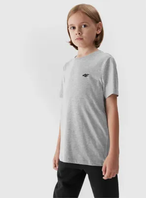 Produktbild von 4F Kinder T-Shirt Baumwolle Grau Größe 146