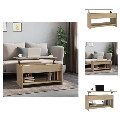 Image de vidaXL Table basse Chêne Sonoma 102x50x52,5 cm Bois composite - Tables basses