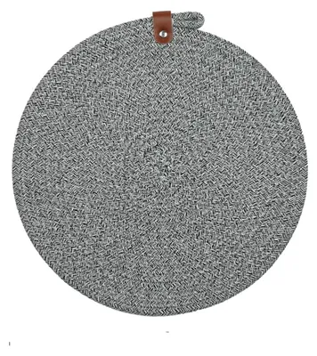 Image de Lot de 8 sous-verres en coton gris