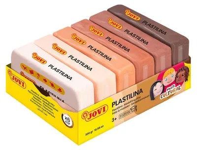 Zdjęcie produktu dla JOVI naturalna plastelina odcienie skóry 6 x 50 g