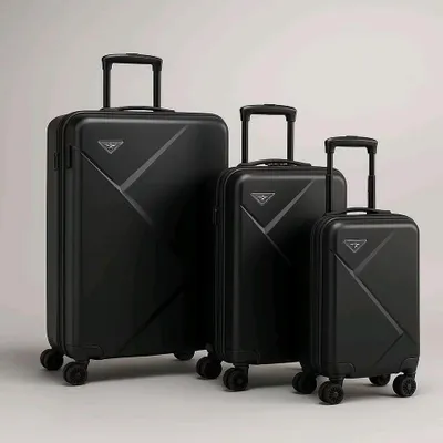 Produktbild von Kofferset - 3 teilig - Hartschalenkoffer - Zahlenschloss - Schwenkrollen - Trolley