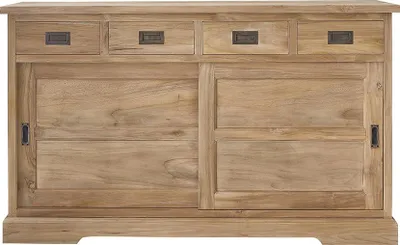 Produktbild von Buffet Teakholz massiv 150 cm Stauraum