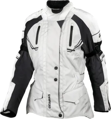 Produktbild von GMS Taylor Damen Motorrad Textiljacke, schwarz/beige, 2XL