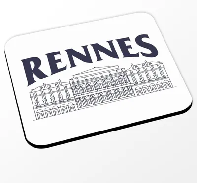Productafbeelding van Witte Muismat - Muis Onderlegger - Comfortabel Werken - Hoge Resolutie Print - 24 x 20 cm - Wit
