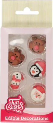 Produktbild von FunCakes Zucker Dekoration Weihnachten Set / 12