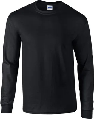 Produktbild von Gildan 2400 | Ultra Baumwolle Long Sleeve Herren T-Shirt - Farbe: Black - Größe: XXL