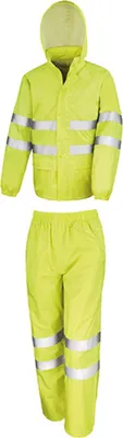 Immagine prodotto di Result R216X | Tuta di sicurezza High Viz antivento e idrorepellente - Colore: Giallo fluorescente - Taglia: L