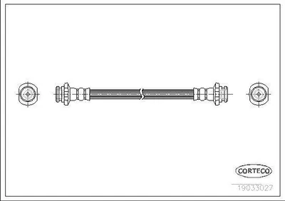 Produktbild von CORTECO 19033027 Bremsschlauch Hinten für NISSAN MICRA II (K11)