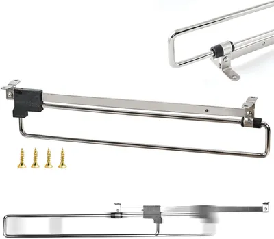 Imagen del producto de Barra extensible para ropa, de metal, ajustable, que ahorra espacio, 1 unidad, para armarios