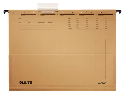 Zdjęcie produktu dla LEITZ 1916-00-00 25 kieszeni wiszących LEITZ ALPHA® 1916 naturalny brąz