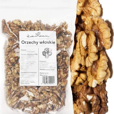 Produktbild von Walnüsse Hälften 1 kg Geschält Natur Nüsse Snack Backen Müsli