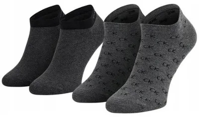 Zdjęcie produktu dla SKARPETY MĘSKIE CALVIN KLEIN 701218715 SZARE 2 PACK - Socks: 43-46 2PAK