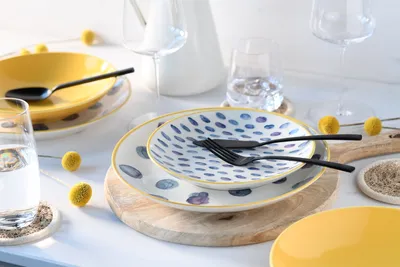 Produktbild von CreaTable, 24177, Maisie Bunt, Tellerset 12-tlg, Steinzeug