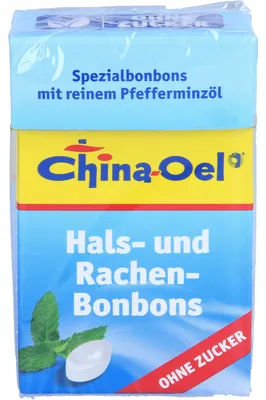 Zdjęcie produktu dla China-Oel cukierki na gardło i krtań bez cukru, 40 g cukierków