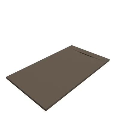 Produktbild von SANYCCES SIENA Rechteckige Duschwanne SanyDur Gel Coat 130 x 80 cm, Cocoa