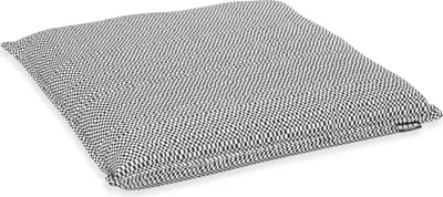 Produktbild von H.O.C.K. Brian Outdoor Sitzkissen 40x40x6cm schwarz weiß mit Biese kleingemustert Glory