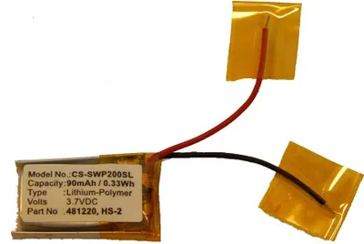 Produktbild von vhbw Akku Ersatz für Samsung AHB601218, B481220, LIS1611HNPC, 481220, HS-2 für Wireless Headset Kopfhörer (90 mAh, 3,7 V, Li-Polymer)