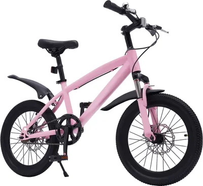 Zdjęcie produktu dla 18-calowy dziecięcy rower górski dla dzieci MTB różowy hamulec tarczowy chłopcy dziewczynki rowery