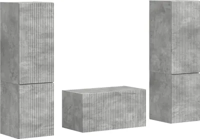 Produktbild von TV-Schrankset 5 pcs Beton Grau Holzwerkstoff