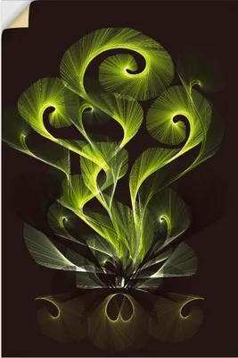 Produktbild von ARTland Wandbild, selbstklebend Leuchtfarn filigran Größe: 80x120 cm