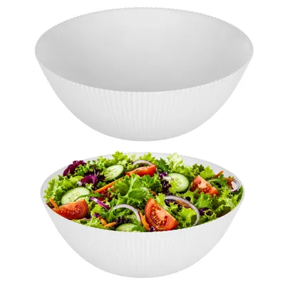 Immagine prodotto di Insalatiera KADAX 20 cm, 1 pezzo, ciotola bianca in vetro opalino, ideale come ciotola per cereali, zuppiera, insalatiera, ciotola per dolci o ciotola da portata (bianco)
