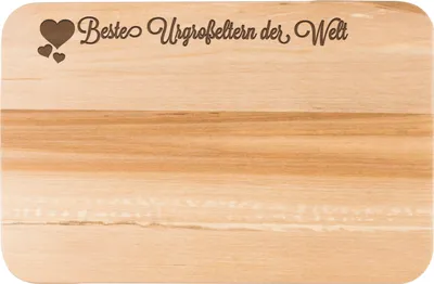 Produktbild von Mr. & Mrs. Panda vesperbrett Urgroßeltern - Transparent - Geschenk, Herz Liebe Verliebt Dankeschön Geburtstag Bester Beste Bedanken, snackbrett, Frühstücksbrett, Ommi