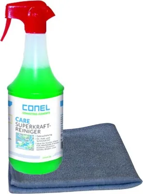 Produktbild von BADfabrik24 CONEL CARE US 2000 Superkraftreiniger 1 Liter Handsprayflasche gebrauchsfertig CARESKR + Mikrofasertuch