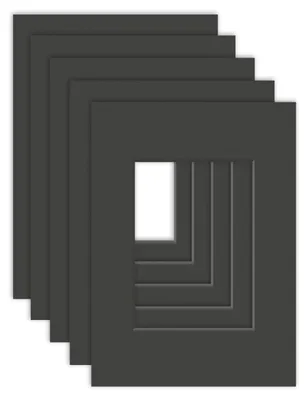 Produktbild von Schwarze Bilderrahmen für Fotos, Set mit 5 Stück