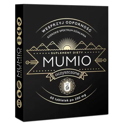 Obrázok produktu pre Mumio purifikované tablety 200 mg, 60 tabliet. US