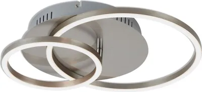 Produktbild von LED Deckenleuchte in Stufen Dimmbar Memoryfunktion 30W silber Metall Briloner