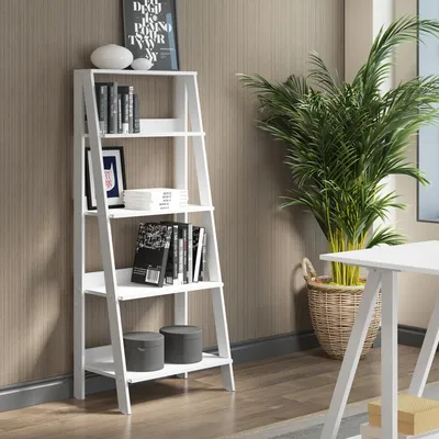 Image de Skye Decor, Setre- SetreDEC, Blanc, Bibliothèques, 180x60x45 cm, 100% panneau de particules mélaminé