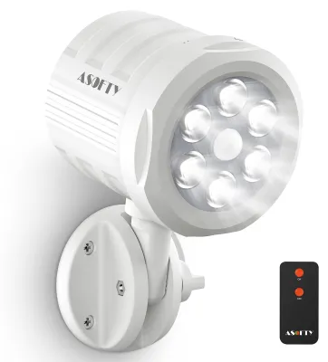Bewegungssensor-Außenleuchte, 6 LEDs, 1000 lm, IP65, kabellos