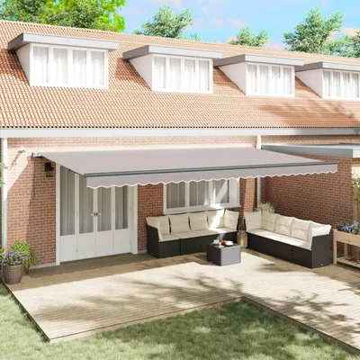 Immagine prodotto di Maison Exclusive - Telo per tenda da sole grigio chiaro 600 x 300 cm in poliestere