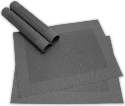 Produktbild von Tischsets BORDA 4er Set Schwarz als Tischuntersetzer