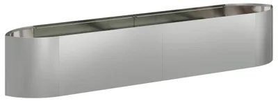 Immagine prodotto di vidaXL Aiuola rialzata da giardino in acciaio zincato 220 x 40 x 40 cm Acciaio
