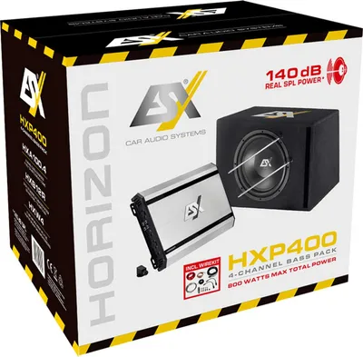 Zdjęcie produktu dla 4-kanałowy zestaw basowy ESX HORIZON HXP400