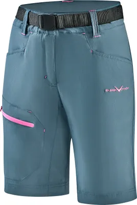 Produktbild von BLACK CREVICE - kurze Damen Wander- & Trekkinghose - Shorts - Outdoor Hose | Farbe: Rauchblau | Größe: 40