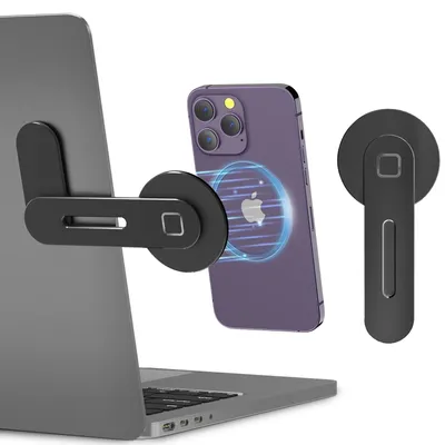 Productafbeelding van Compacte Laptopstandaard met Magnetische Telefoonhouder