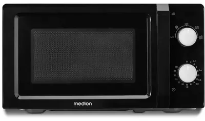 Immagine prodotto di Forno a microonde MEDION piccolo (20 litri, 700 watt, compatto e salvaspazio, 5 livelli di potenza, funzione scongelamento, funzione timer, MD11475)