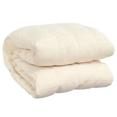 Obrázek produktu pro vidaXL zátěžová deka Light Cream 220x230 cm 15 kg látka