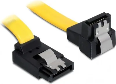 Produktbild von Delock SATA 3 Kabel 0,2m - gewinkelt
