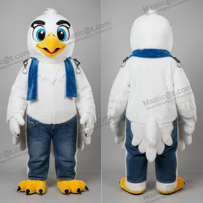 Produktbild von Eulen-Maskottchen MASTICOT im Schneewittchen-Cartoon-Stil