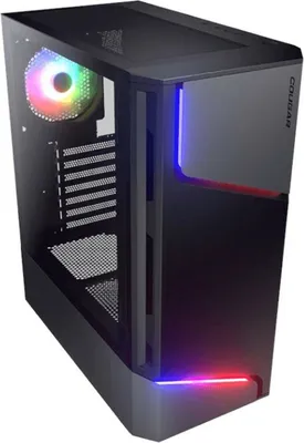Produktbild von Cougar MX360 RGB Miditower ATX Cristal Templado USB 3.0 Negra