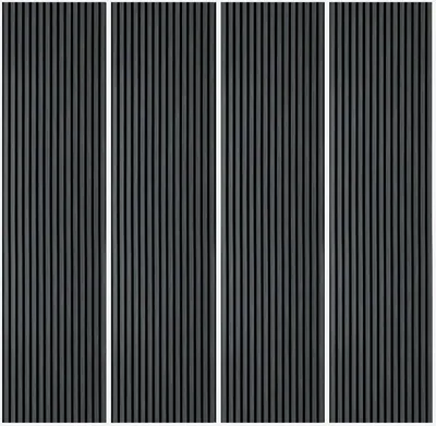 Produktbild von 4 x Akustikpaneele 240x60cm aus Ebenholz für Wand Design Kover-E