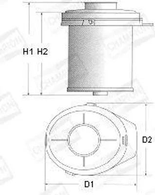 Produktbild von Luftfilter CHAMPION V435/606 Filtereinsatz