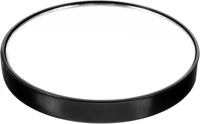 Productafbeelding van Make-upspiegel met 10x vergroting en twee zuignappen, zwart, 7,5 x 7,5 x 1 cm