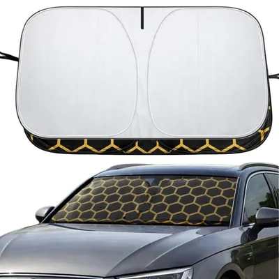 Immagine prodotto di Parasole per auto, parabrezza, 142 x 70 cm, pieghevole, riflettente, protezione UV