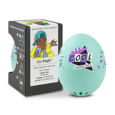 Obrázok produktu pre PiepEi 90s, časovač na varenie vajec, meria čas a teplotu, prehráva melódie, keď je vajce hotové, Nemecko