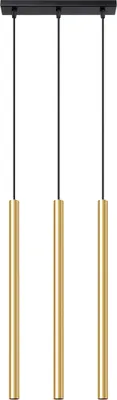 Produktbild von Pendelleuchten PASTELO 3L glanzgold 3xG9 8W Stahl 90x5x30cm Sollux Lighting