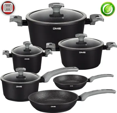 Produktbild von DMS Topfset mit Deckel ,10 Teilig